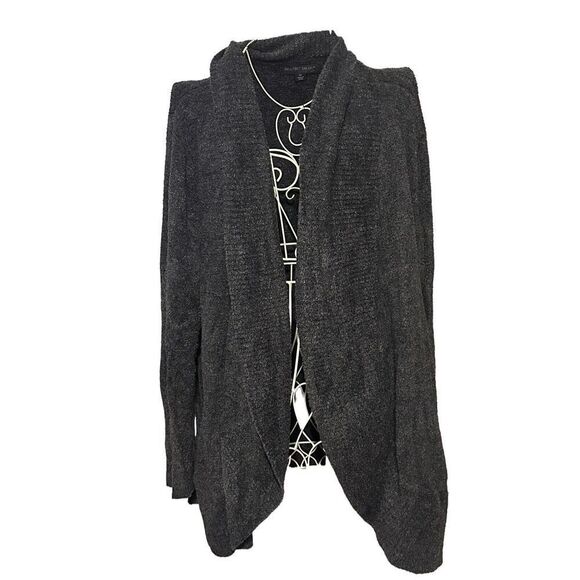 Beautiful Barefoot Dreams Cozychic Lite Cardigan grey PLUS size 2X LARGE retails - Picture 1 of 7